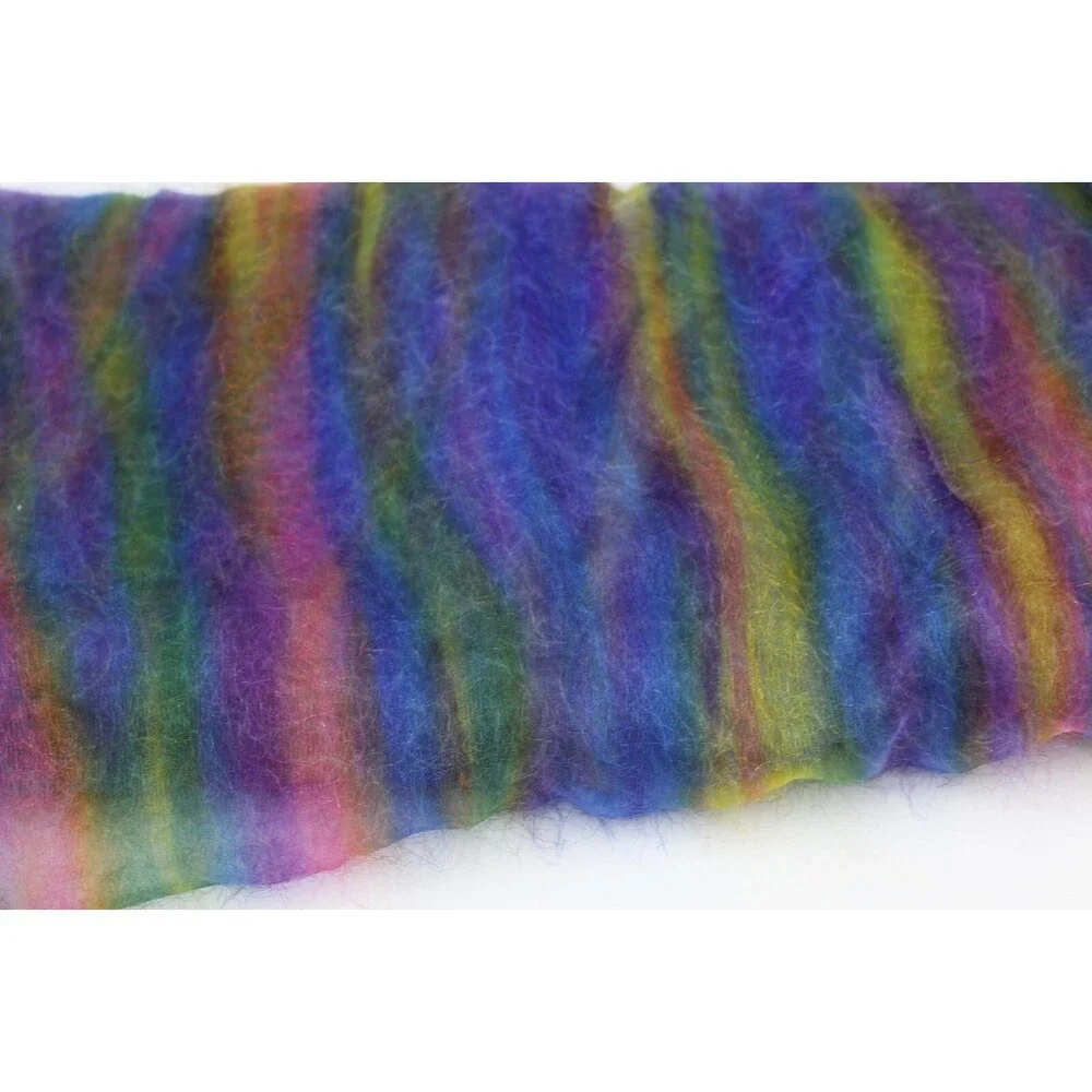 Mesh Fabric Tulle Sheer Cloth Fuzzy Rainbow Craft Sewing Colorful Yards New